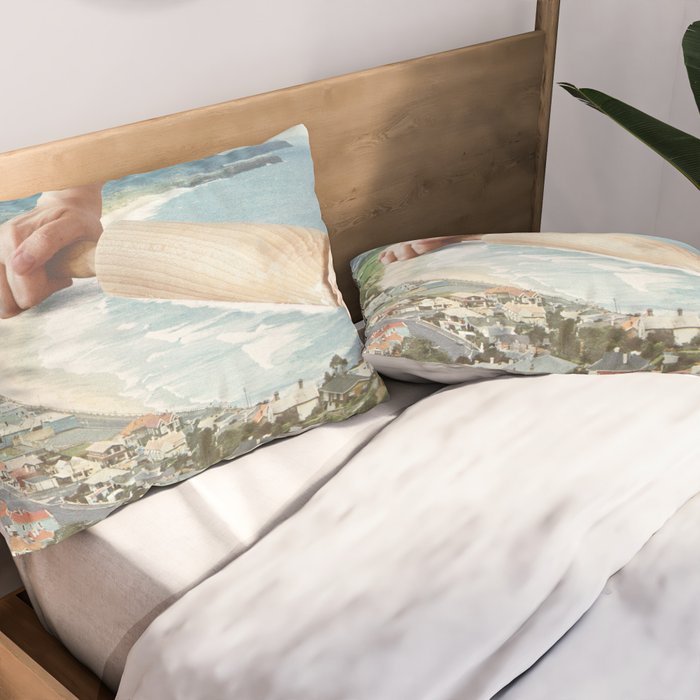 Waves Roller - Sea waves rolling pin Pillow Sham Gallery Image 2