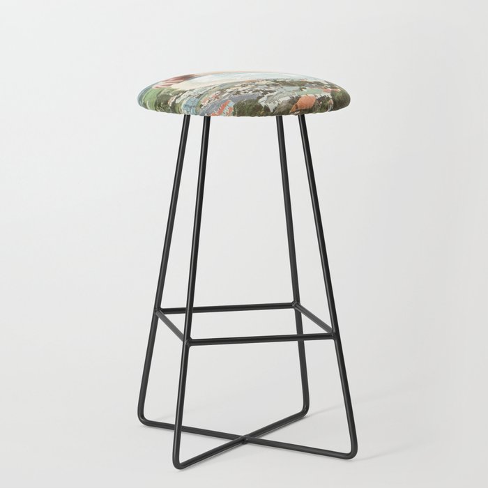 Waves Roller - Sea waves rolling pin Stool Gallery Image 1