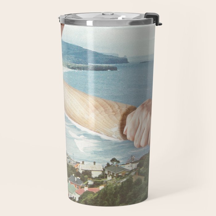 Waves Roller - Sea waves rolling pin Travel Mug Gallery Image 2