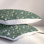 Aviary Vine - Forest Green Pillow Sham Gallery Image 3