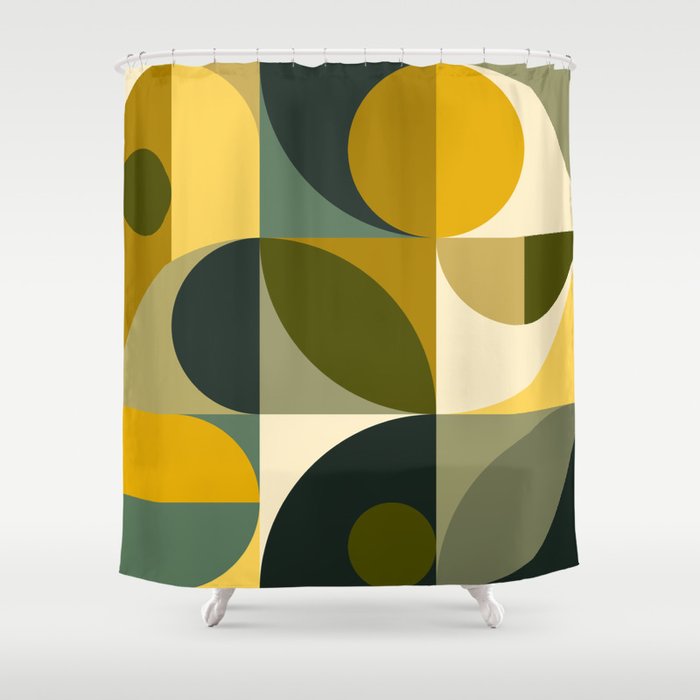 Mid Century 30A Shower Curtain Gallery Image 1