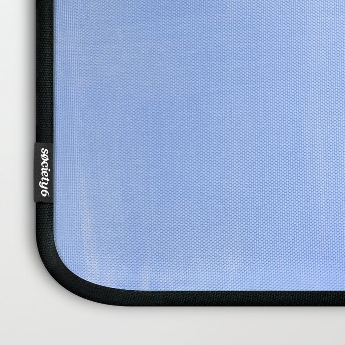 Pastel Royal Blue Yellow ochre Mid Century Modern Abstract Minimalist Rothko Color Field Squares Laptop Sleeve Gallery Image 3