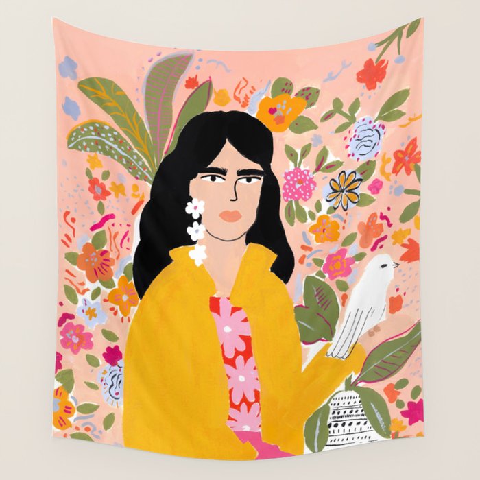 Doves Paradise Wall Tapestry Gallery Image 1