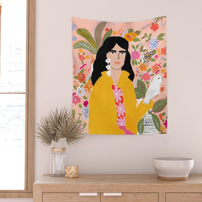 Doves Paradise Wall Tapestry Gallery Image 2