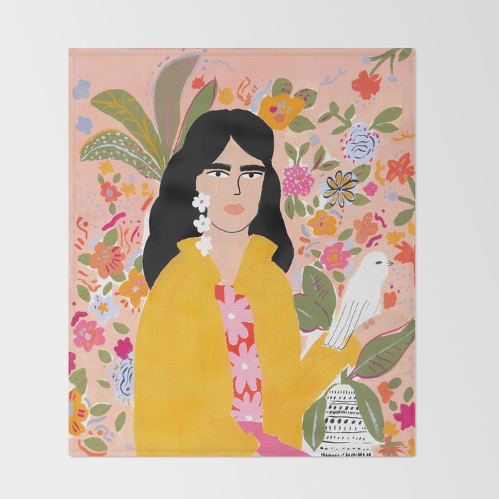 Doves Paradise Throw Blanket Gallery Image 2