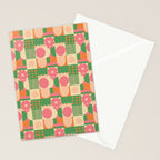 Green and pink tiles Stationery Card Gallery Image 2