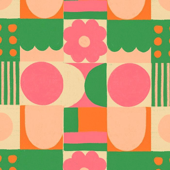 Green and pink tiles Coffee Mug Gallery Image 2