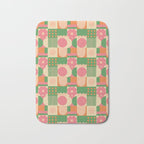 Green and pink tiles Bath Mat Gallery Image 1