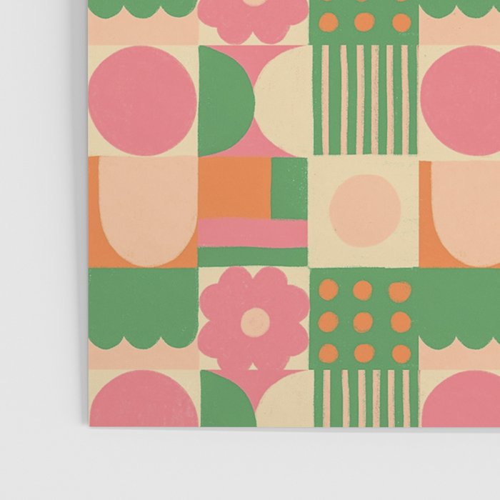 Green and pink tiles Poster Gallery Image 3