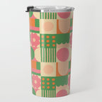 Green and pink tiles Travel Mug Gallery Image 3
