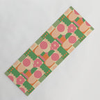 Green and pink tiles Yoga Mat Gallery Image 1