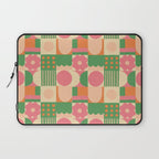 Green and pink tiles Laptop Sleeve Gallery Image 1