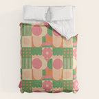 Green and pink tiles Comforter Gallery Image 6
