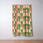 Green and pink tiles Window Curtain Gallery Image 3