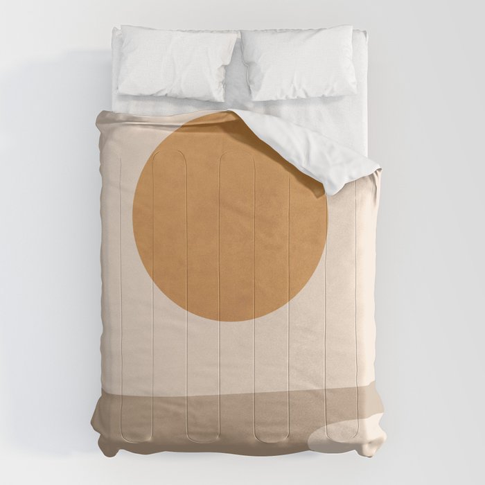 Minimal Abstract Art Landscape 6 Comforter Gallery Image 6