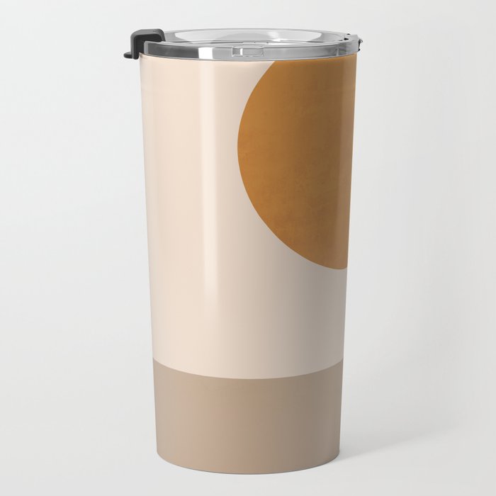Minimal Abstract Art Landscape 6 Travel Mug Gallery Image 3