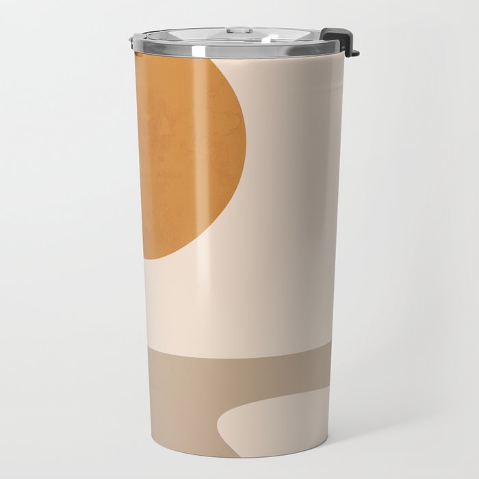 Minimal Abstract Art Landscape 6 Travel Mug Gallery Image 2