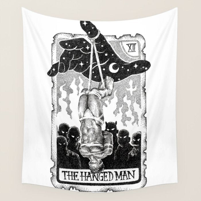 The Hanged Man Tarot Card Wall Tapestry Gallery Image 4