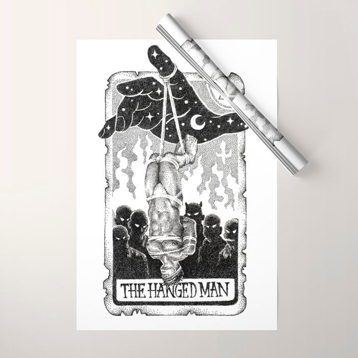 The Hanged Man Tarot Card Wrapping Paper Gallery Image 1