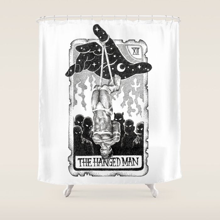 The Hanged Man Tarot Card Shower Curtain Gallery Image 1