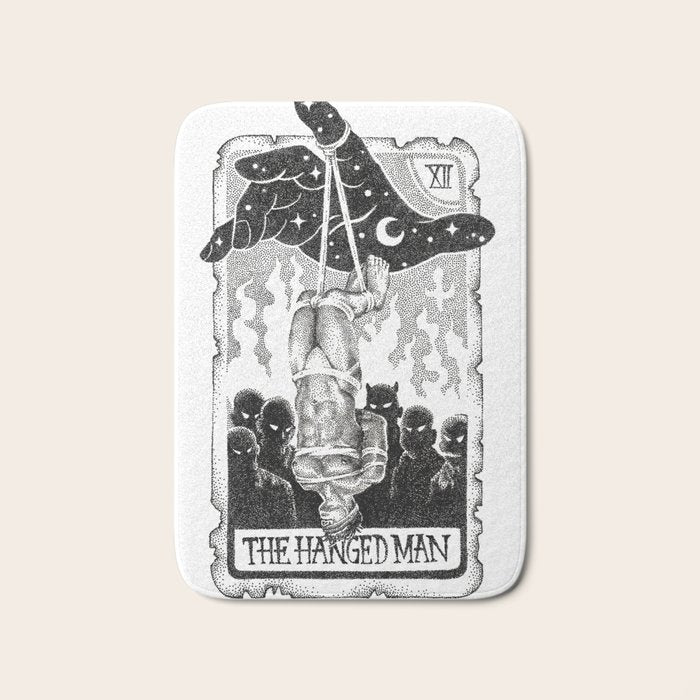 The Hanged Man Tarot Card Bath Mat Gallery Image 1