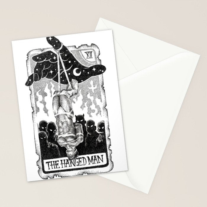 The Hanged Man Tarot Card Stationery Card Gallery Image 2