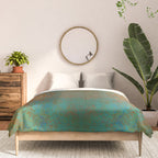 Vintage Teal and Copper Rust Comforter Gallery Image 3