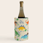 Jurassic Dinosaurs in Primary Colors Wine Chiller Gallery Image 3