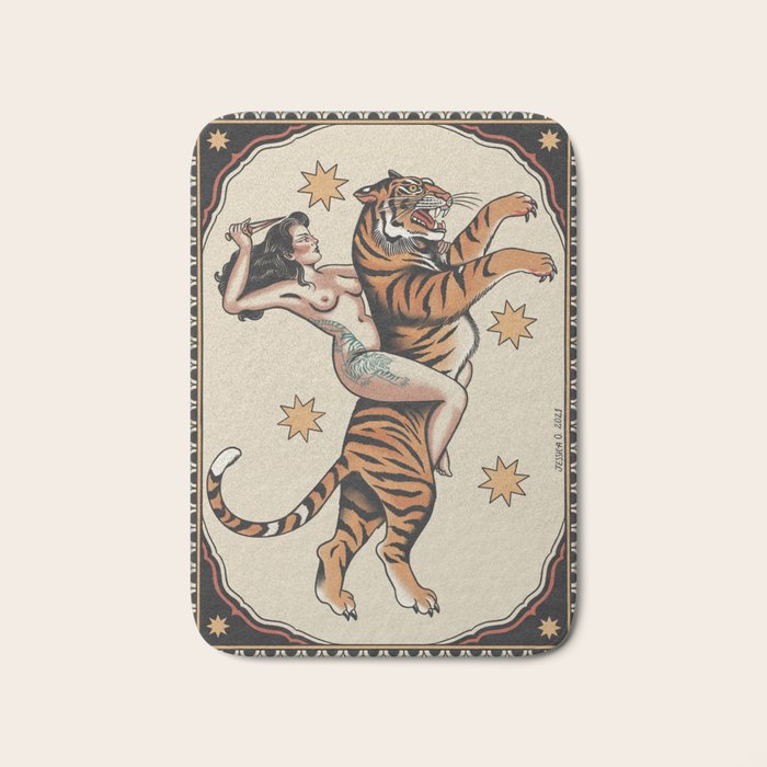 Amazona (tattooed) Bath Mat Gallery Image 1