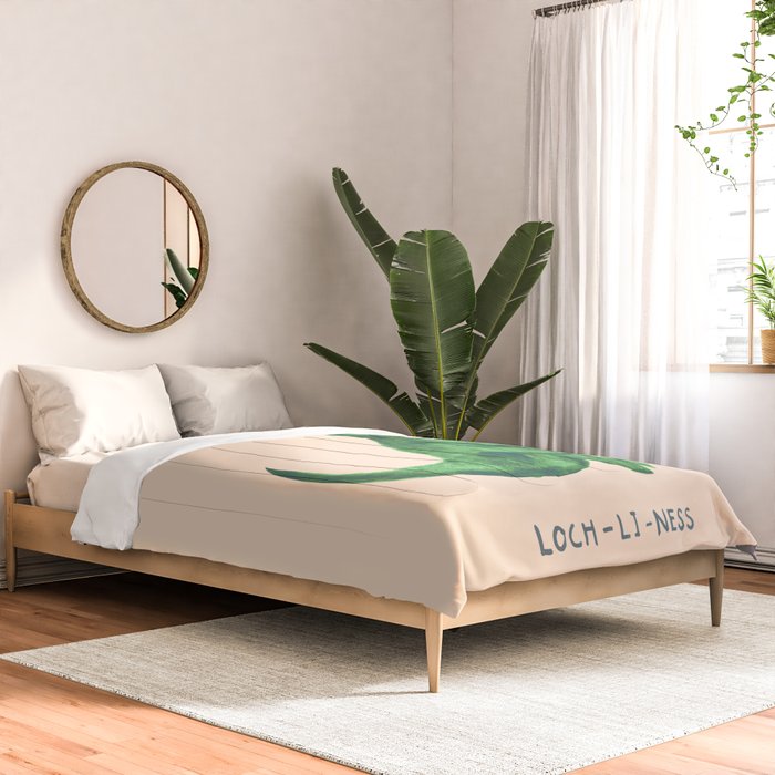 Lonely loch ness monster (loch-li-ness) Comforter Gallery Image 2
