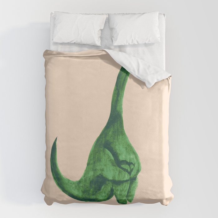 Lonely loch ness monster (loch-li-ness) Duvet Cover Gallery Image 1
