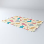 Pastel Cats Pattern Rug Gallery Image 3