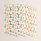 Pastel Cats Pattern Wrapping Paper Gallery Image 3