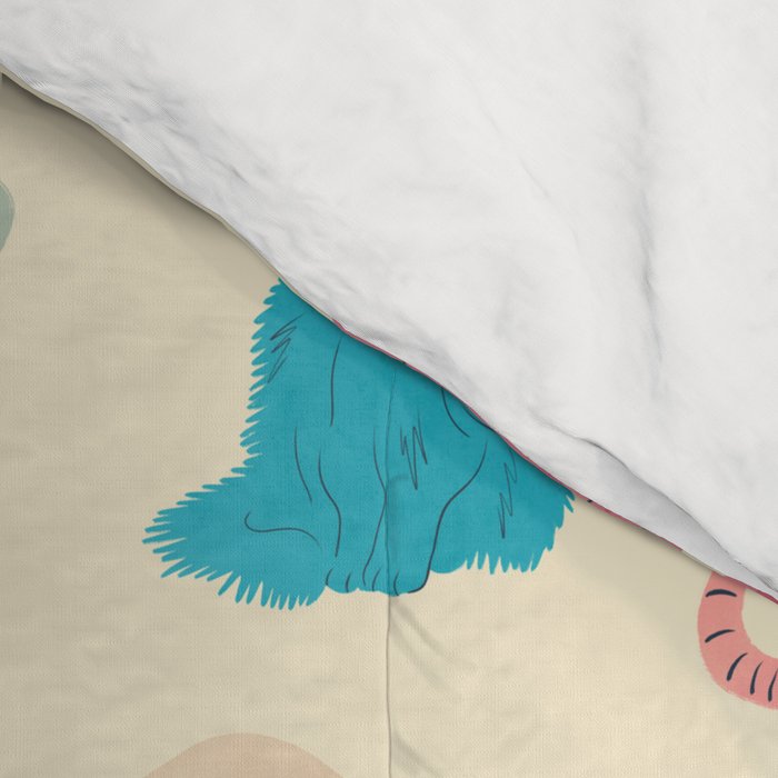 Pastel Cats Pattern Comforter Gallery Image 4