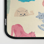 Pastel Cats Pattern Laptop Sleeve Gallery Image 3