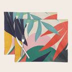 Abstract Art Tropical Leaves 42 Placemat Gallery Image 1