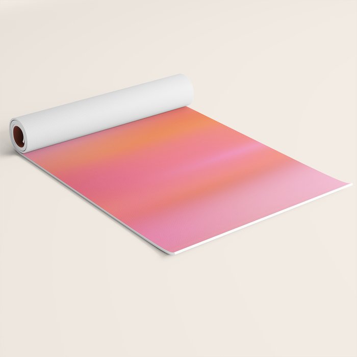 Pink and. Orange gradient colours inspiration Yoga Mat Gallery Image 2
