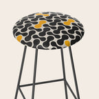 Abstract Mid-Century Pattern Stool Gallery Image 2