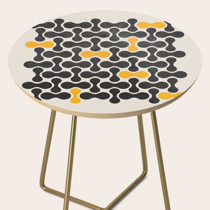 Abstract Mid-Century Pattern Side Table Gallery Image 2