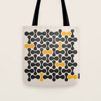 Abstract Mid-Century Pattern Tote Bag Gallery Image 1