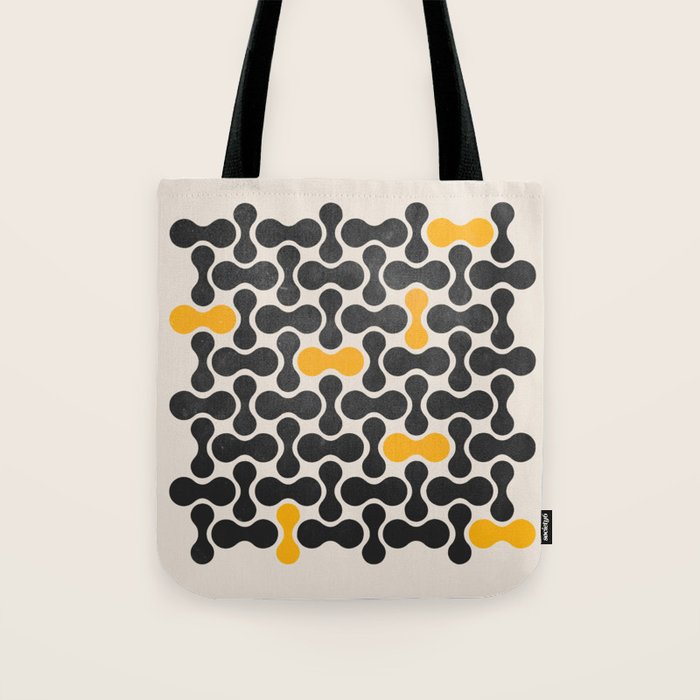 Abstract Mid-Century Pattern Tote Bag Gallery Image 1