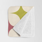 Colorful Festive Mid-Century Sparkles Throw Blanket Gallery Image 3
