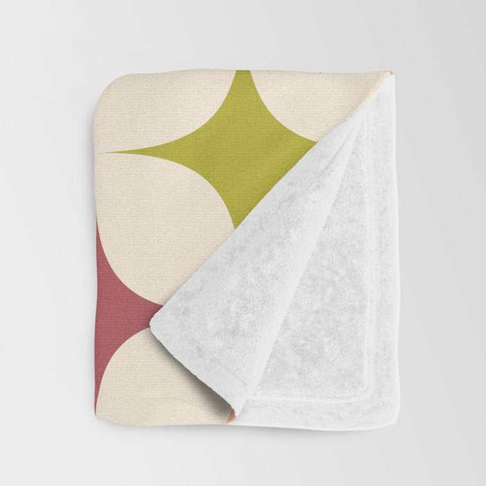 Colorful Festive Mid-Century Sparkles Throw Blanket Gallery Image 3