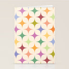 Colorful Festive Mid-Century Sparkles Stationery Card Gallery Image 2