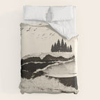 minimal collage/ Landscape Duvet Cover Gallery Image 6