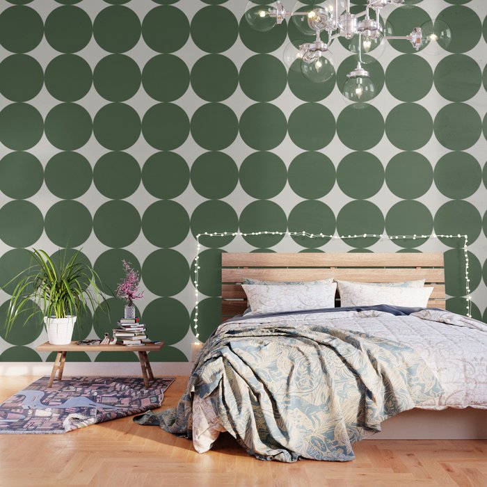 Bold Geometric Shapes Maximalism XIII Green Wallpaper Gallery Image 3