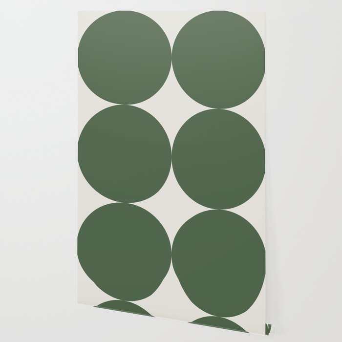 Bold Geometric Shapes Maximalism XIII Green Wallpaper Gallery Image 2