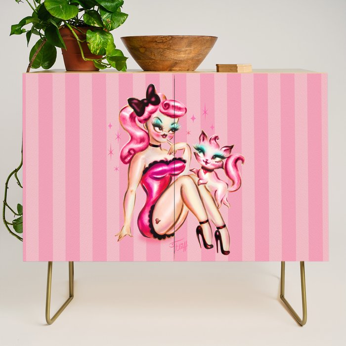 Smitten Kitten Pinup Doll Credenza Gallery Image 1