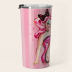 Smitten Kitten Pinup Doll Travel Mug Gallery Image 3