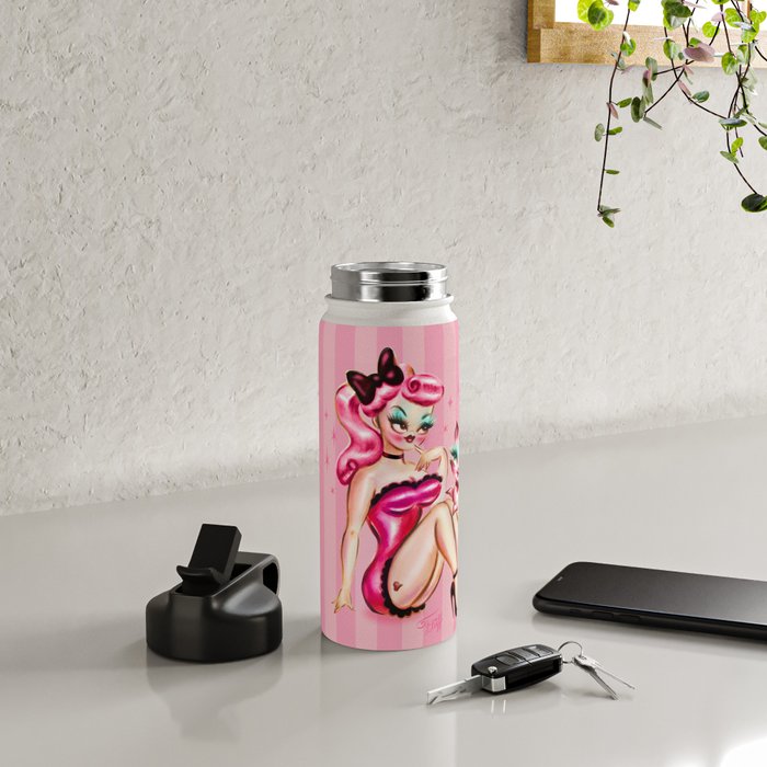 Smitten Kitten Pinup Doll Water Bottle Gallery Image 4